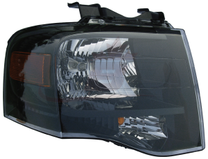 Head Lamp Passenger Side Ford Expedition 2007-2014 Black Bezel Capa, Fo2503227C
