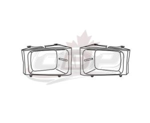 Head Lamp Bracket Driver Side Ford F250 1999-2004 Sealed Beam Type , FO2512157