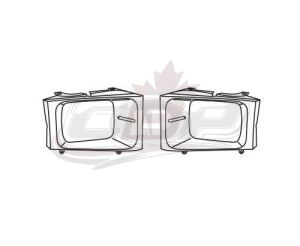 Head Lamp Bracket Passenger Side Ford F250 1999-2004 Sealed Beam Type , FO2513157