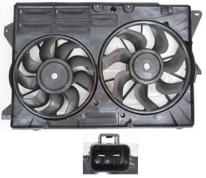 Cooling Fan Assembly Ford Explorer Sport 2016-2019 For Turbocharged Vehicles With 2 Blades , FO3115206