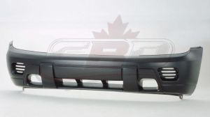 Bumper Front Chevrolet Trailblazer 2002-2009 Smooth-Primed Without Fog Lamp Hole , GM1000640