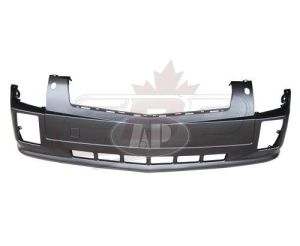 Bumper Front Cadillac Srx 2004-2009 With Head Lamp Washer Hole Upper/Lower 1 Piece Primed , GM1000695