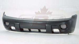 Bumper Upper Front Chevrolet Trailblazer 2002-2005 Primed Lower Textured Without Fog Lamp Hole , GM1000716