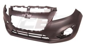 Bumper Front Chevrolet Spark 2013-2015 Primed For Lt Models Without Integral Lower Grille Capa , GM1000935C