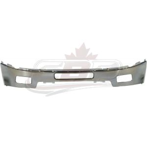 Bumper Front Chevrolet Silverado 3500 2011-2014 With Fog Lamp Hole Chrome Steel Capa , GM1002837C