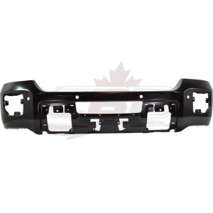Bumper Face Bar Front Gmc Denali 2500 2015-2019 Steel With Sensor Black Ptm, GM1002857