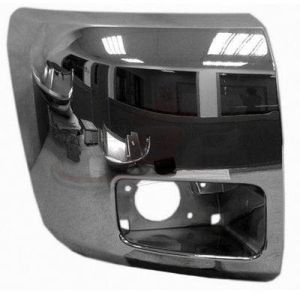 Bumper End Front Chevrolet Silverado 2500 2012-2013 Chrome With Fog Lamp , GM1005156