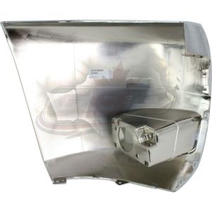 Bumper End Front Driver Side Chevrolet Silverado 3500 2007-2010 Chrome With Fog Lamp Hole Capa , GM1016108C