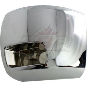 Bumper End Front Driver Side Chevrolet Silverado 3500 2007-2010 Chrome With Fog Lamp Hole , GM1016108