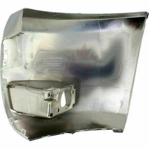 Bumper End Front Passenger Side Chevrolet Silverado 3500 2007-2010 Chrome With Fog Lamp Hole Capa , GM1017108C