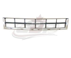 Grille Lower Center Cadillac Srx 2010-2012 (Bumper Grille) Matte-Dark Gray With Chrome Moulding , GM1036129