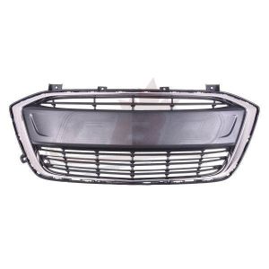 Grille Lower Chevrolet Sonic Hatchback 2017-2020 Matte Black With Chrome Moulding Exclude Rs Pkg , GM1036195