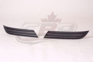 Grille Lower Outer Driver Side Saturn Aura 2007-2009 Matt-Black , GM1038104