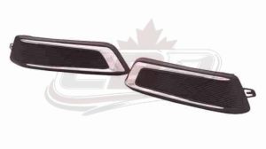 Fog Lamp Cover Front Driver Side Chevrolet Impala 2014-2020 Matt-Black With Chrome Mldg Without Drl , GM1038145