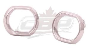 Fog Lamp Bezel Front Driver Side Gmc Acadia Limited 2017 Chrome , GM1038147