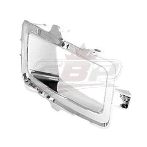 Fog Lamp Bezel Front Driver Side Chevrolet Silverado 1500 2014-2015 Chrome , GM1038168