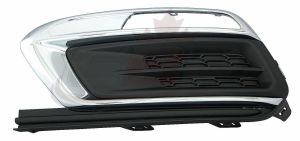 Fog Lamp Cover Front Driver Side Chevrolet Cruze 2015 Black With Chrome Trim Exclude Rs Sport , GM1038184