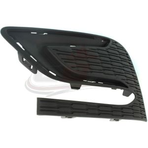 Grille Driver Side Chevrolet Cruze Hatchback 2017-2018 Textured Black Without Rs Pkg , GM1038217