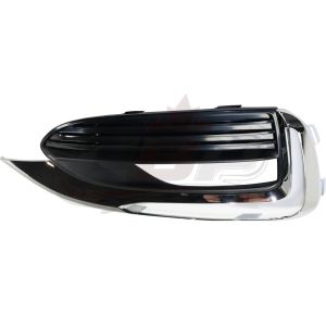 Fog Lamp Bezel Front Driver Side Buick Enclave 2018-2021 Textured Finish With Chrome, Gm1038223