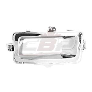 Fog Lamp Bezel Front Passenger Side Chevrolet Silverado 1500 2014-2015 Chrome , GM1039168