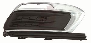 Fog Lamp Cover Front Passenger Side Chevrolet Cruze 2015 Black With Chrome Trim Exclude Rs Sport , GM1039184