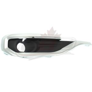 Fog Lamp Bezel Front Passenger Side Gmc Acadia 2017-2019 Chrome Molding Exclude All-Terear Ain Package, Gm1039209