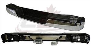 Bumper Rear Chevrolet Express 1996-2019 Assembly Chrome Without Sensor With Black Pads , GM1103142