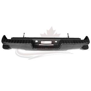 Bumper Rear Assembly Chevrolet Silverado 1500 2019 Black With Corner Step Without Sensor Capa, Gm1103177C