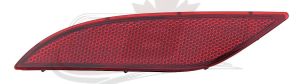 Reflector Rear Driver Side Chevrolet Malibu 2016-2019 2019 With Single Exhaust Cutout Only, Gm1184113U