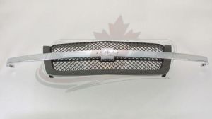 Grille Chevrolet Silverado 1500 2003-2006 With Textured Frame/Chrome Center Bar , GM1200474