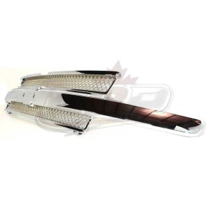 Grille Chevrolet Trailblazer 2002-2009 Chrome/Black Without Washer Hole , GM1200477