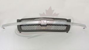 Grille Chevrolet Silverado 1500 2003-2005 With Ptm Frame/Chrome Moulding Without Cladding , GM1200489