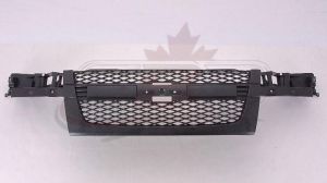 Grille Chevrolet Colorado 2004-2009 Dark Grey Textured Frame Without Moulding , GM1200560