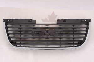 Grille Gmc Yukon 2007-2014 Without Denali Package Matte Black With Chrome Front , GM1200576