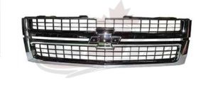 Grille Chevrolet Silverado 2500 2007-2010 Matte-Black With Chrome Frame , GM1200608