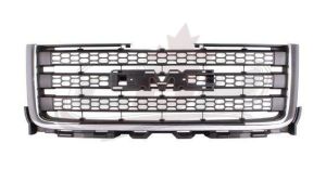 Grille Gmc Sierra 3500 2011-2014 Matte-Dk Gray With Chrome Mldg 2500/3500 , GM1200633