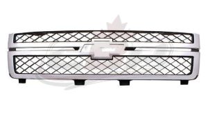Grille Chevrolet Silverado 2500 2011-2014 Matte-Dk Gray With Chrome Mldg , GM1200639