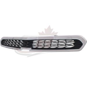 Grille Upper Chevrolet Spark 2013-2015 Matt-Black With Chrome Mldg Without Fog Hole Ls/Lt , GM1200657