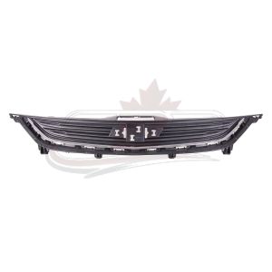 Grille Upper Chevrolet Sonic Hatchback 2017-2019 Matte Black With Chrome Moulding Without Rs , GM1200736