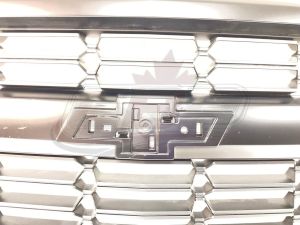 Grille Chevrolet Silverado 1500 2016-2019 Matte Dark Gray With Chrome Moulding , GM1200753