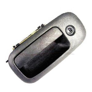 Door Handle Front Outer Driver Side Gmc Savana 2003-2009 Black (With Key Hole) , GM1310148