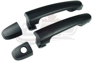 Door Handle Front Driver Side/Passenger Side Pontiac Vibe 2003-2008 Outer Black (With Key Ho) , GM1310169