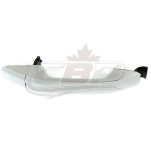 Door Handle Front Outer Passenger Side Gmc Denali 1500 2014-2018 With Key Hole With Cover Chrome , GM1311194