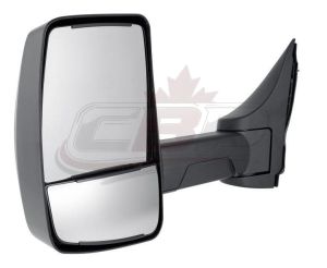 Mirror Driver Side Chevrolet Express 2003-2021 Manual Textured With Towith Long Arm For 96Inch Wide And Over Models , GM1320529