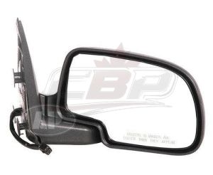 Mirror Passenger Side Chevrolet Tahoe 2000-2002 Power Heated With Manual Folding With Puddle Lamp Textured , GM1321247