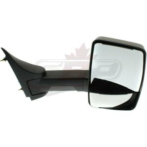 Mirror Passenger Side Gmc Savana 2003-2021 Manual Textured With Towith Long Arm For 96Inch Wide And Over Models , GM1321529
