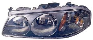 Head Lamp Driver Side Chevrolet Impala 2000-2004 Black Bezel With Center Bulb Shield 2000-Feb 5Th 2004 Capa, Gm2502201C