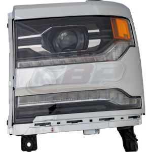 Head Lamp Driver Side Chevrolet Silverado 1500 2016-2018 Led With Chrome Bezel Capa, Gm2502452C