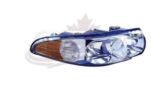 Head Lamp Passenger Side Buick Lesabre 2000-2005 Ltd Model With Fluted High Beam Surface With Marker High Quality , GM2503210