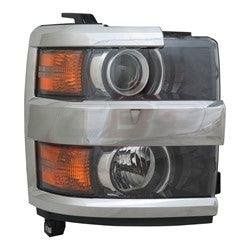 Head Lamp Passenger Side Chevrolet Silverado 2500 2015-2019 With Chrome Trim High Quality , GM2503416
